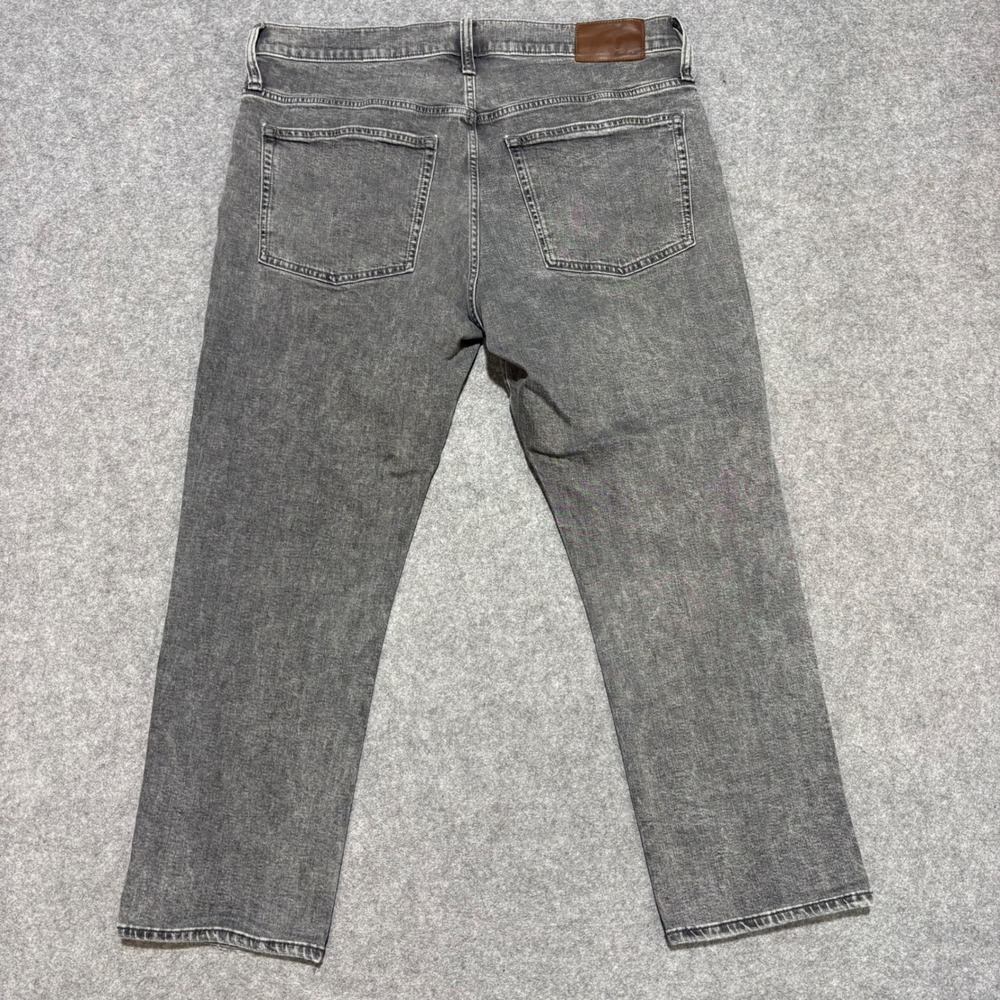 Madewell Slim Fit Jeans Mens 36x32 Gray Denim Charcoal Wash Pants 0474